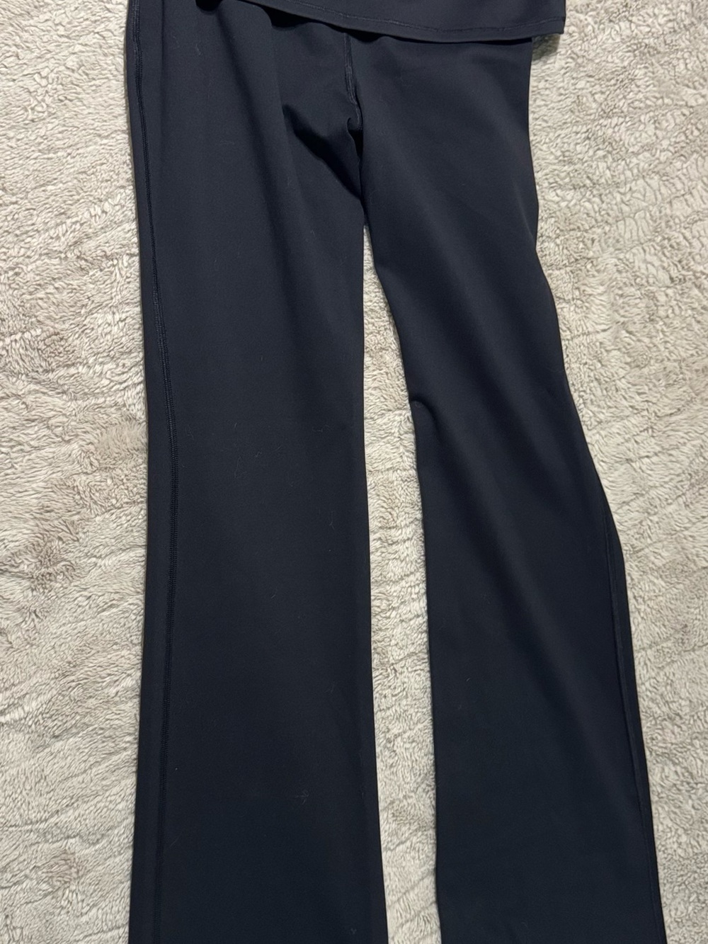 SKIMSxNike - NWT- Matte Foldover Slim Flare Leggings- Size Small- Obsidian - Picture 13 of 16